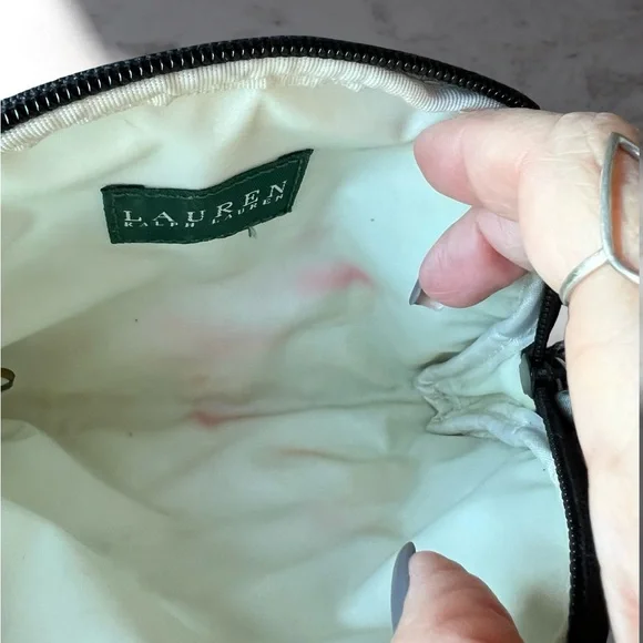 Ralph Lauren VINTAGE Monogram Cosmetic Bag - Picture 6 of 7